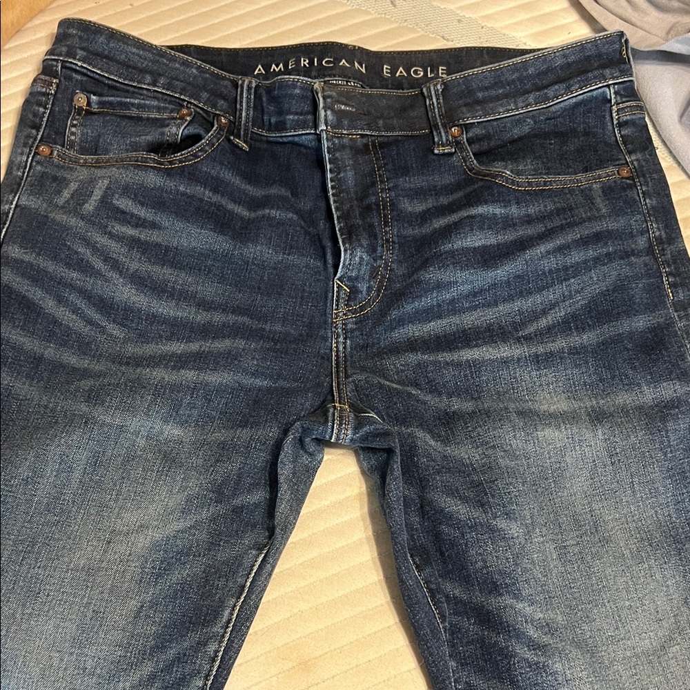 American Eagle Outfitters Men’s Blue Slim Straight Jeans